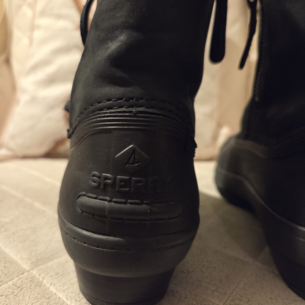 Sperry Black Lace-Up Boots - Picture 6 of 11